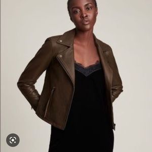 All Saints Dalby Leather Biker Jacket ( Size 2 )